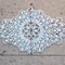 Iridescent Silver AB Rhinestone Applique with Silver Back for Bridal Dresses Hats Accessories